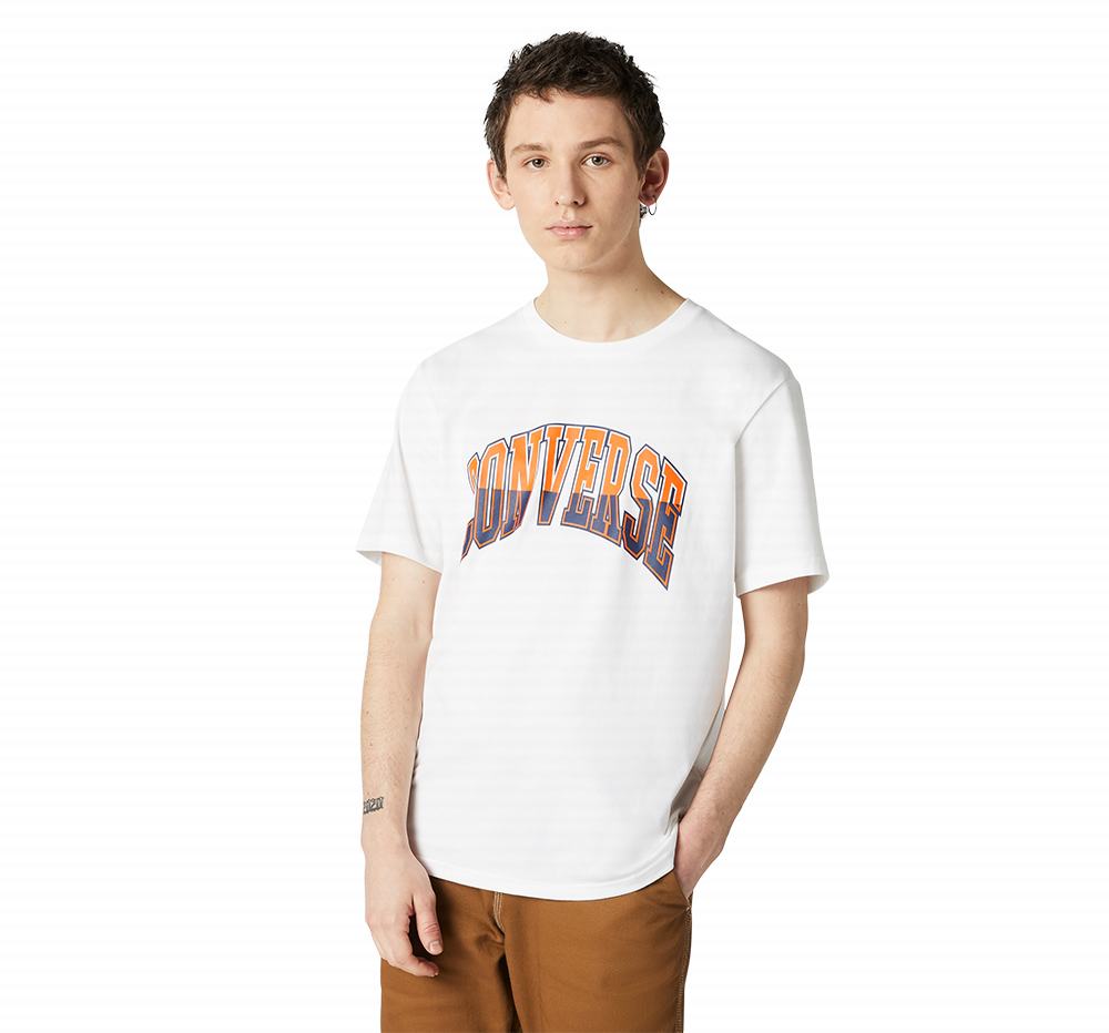 Camiseta Converse Twisted Varsity Graphic Homem Branco 167598LEX